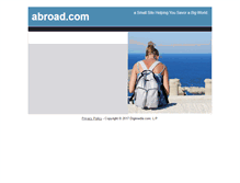 Tablet Screenshot of abroad.com